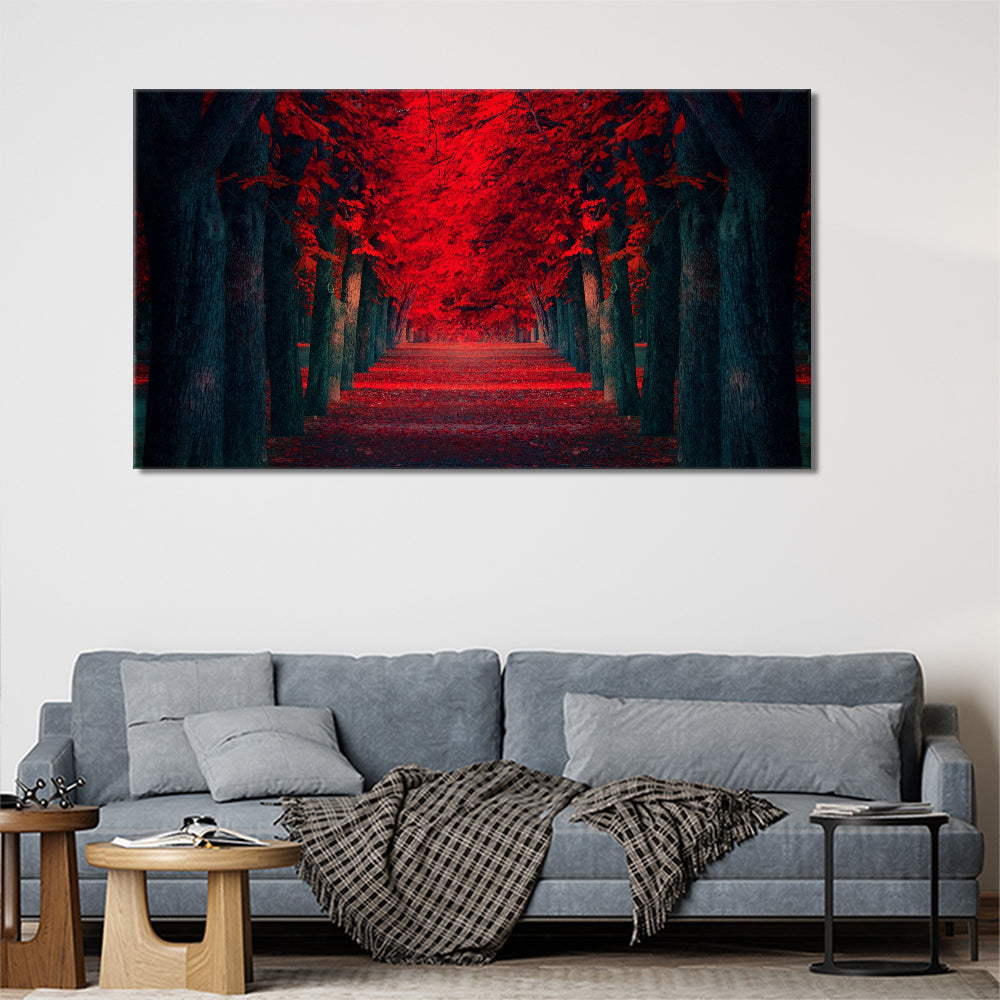 The red forest path