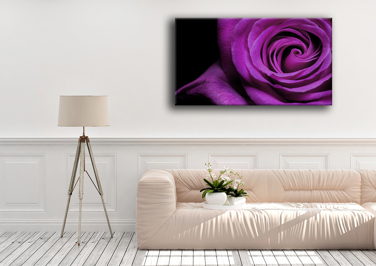 A single purple rose