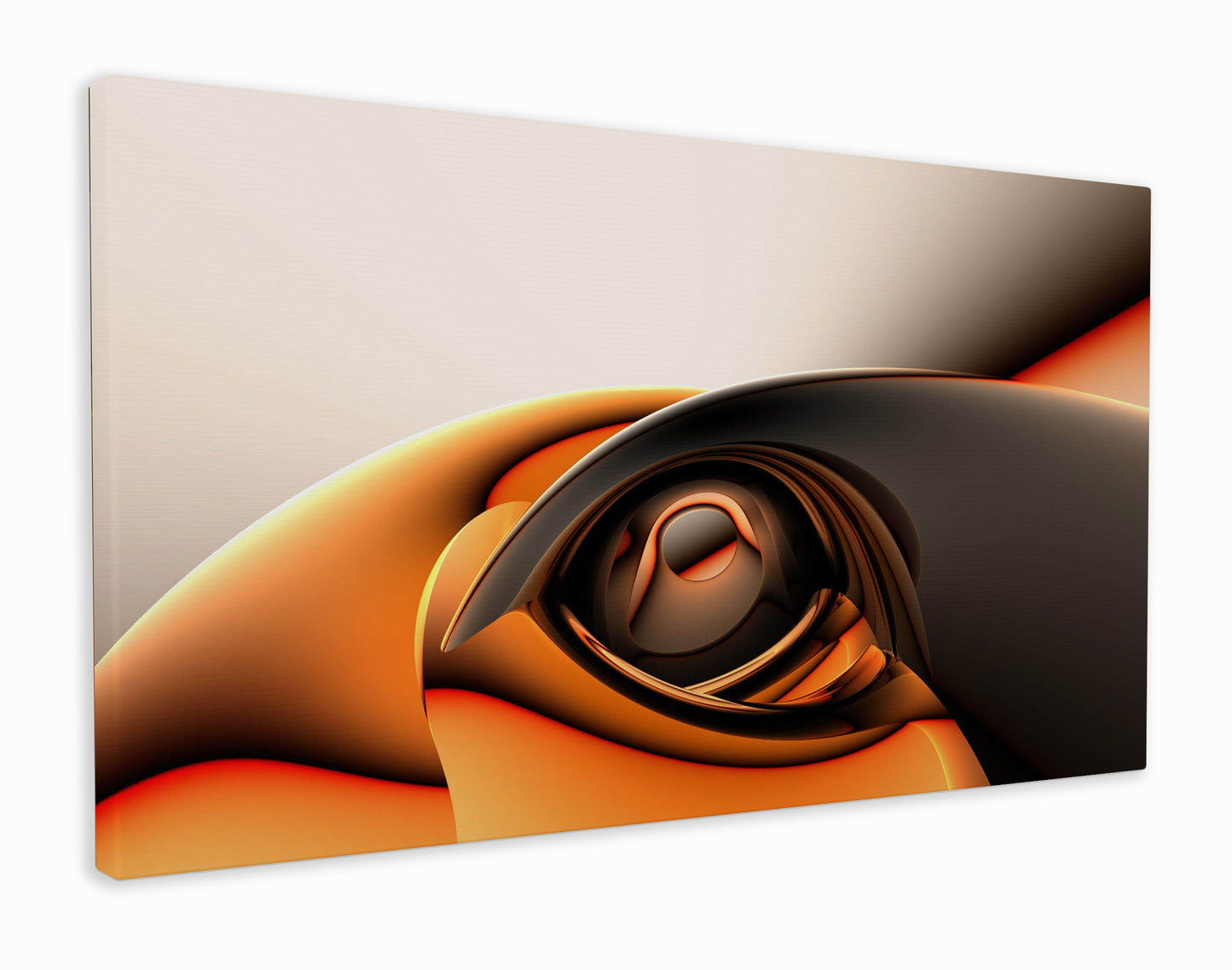 Orange abstract swirls